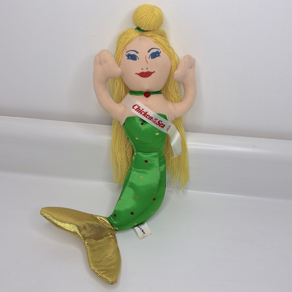 Vintage 🧜‍♀️ Chicken of the Sea Plush Toy Stuffed Mermaid Tuna Fish Promotion